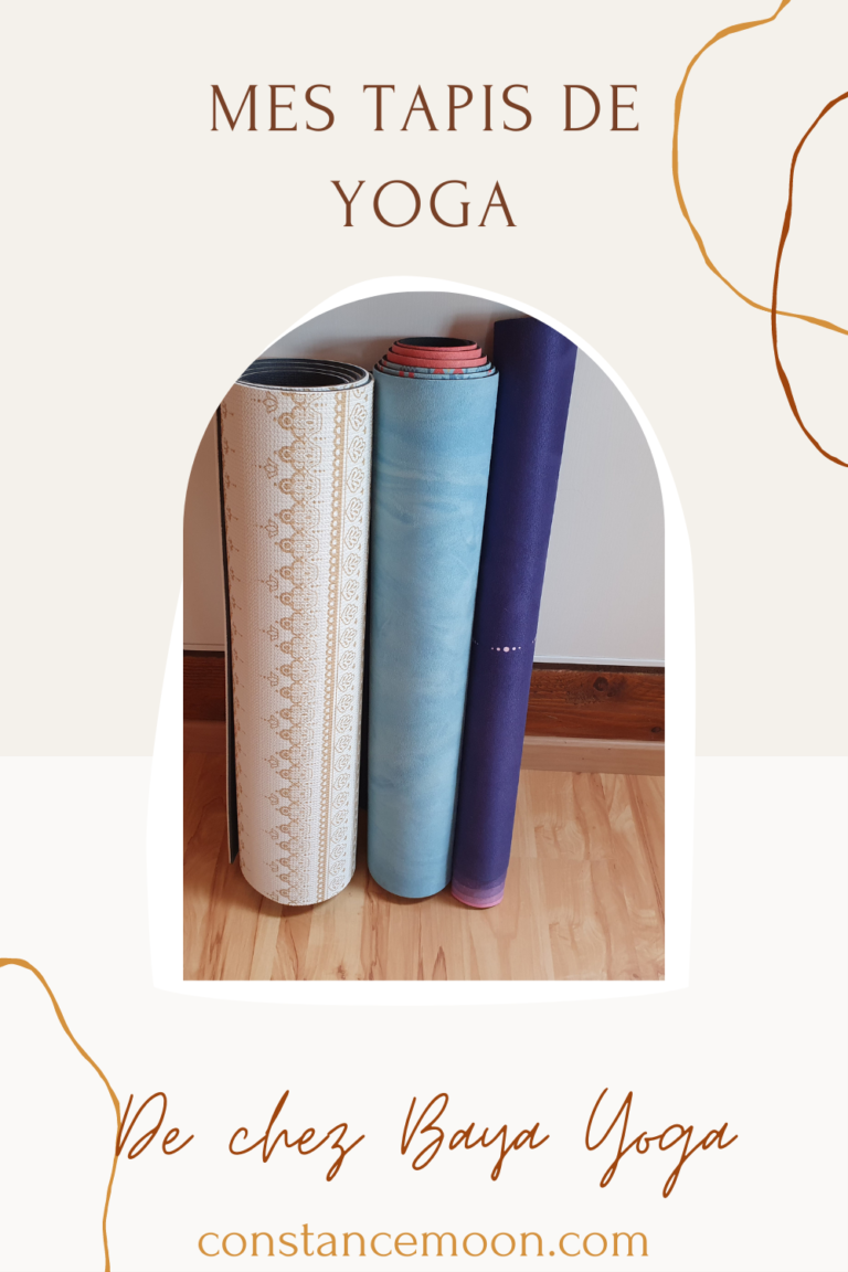 Mes tapis de yoga Baya France Constance Moon