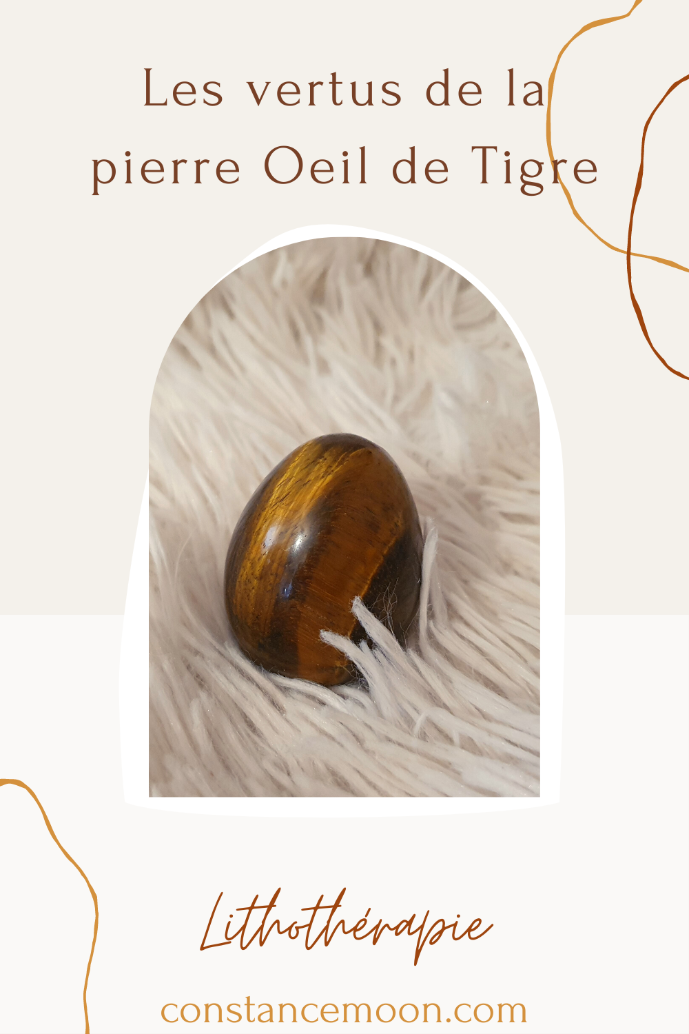 L'oeil de tigre les vertus en lithothérapie Constance Moon